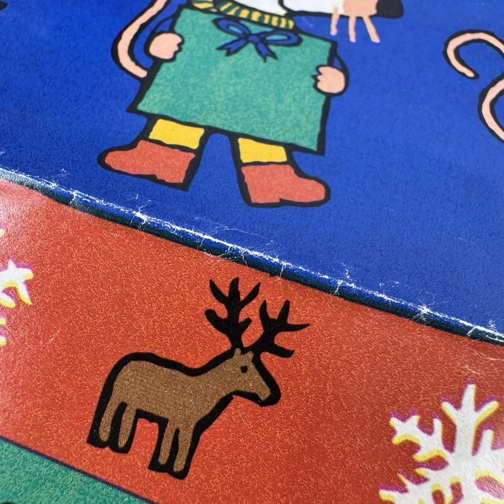 Maisy Mouse Christmas gift wrap Vintage 1998